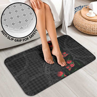 Hawaiian Kakau Art Bathroom Set Taro Leaves with Ohia Lehua and Pakala Pattern - Polynesian Pride