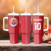 Custom Tahiti Football-Iron Warriors Tumbler With Handle