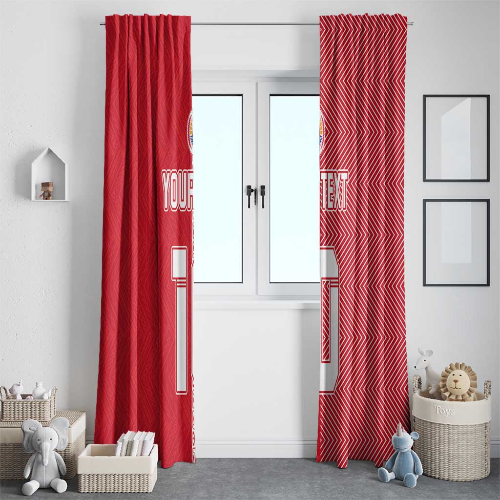 Custom Tahiti Football-Iron Warriors Window Curtain