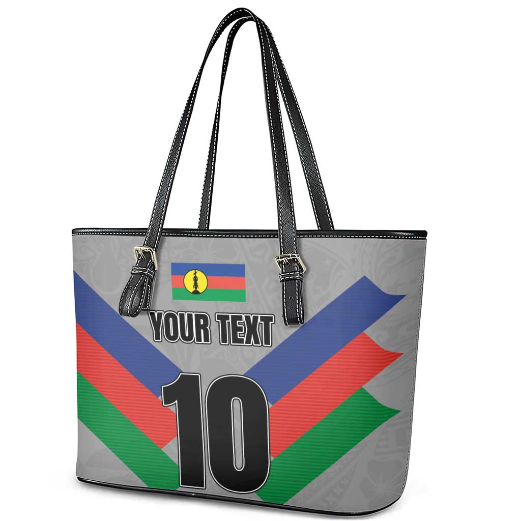 Custom New Caledonia-The Kagus Leather Tote Bag