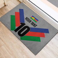 Custom New Caledonia-The Kagus Rubber Doormat