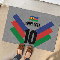 Custom New Caledonia-The Kagus Rubber Doormat