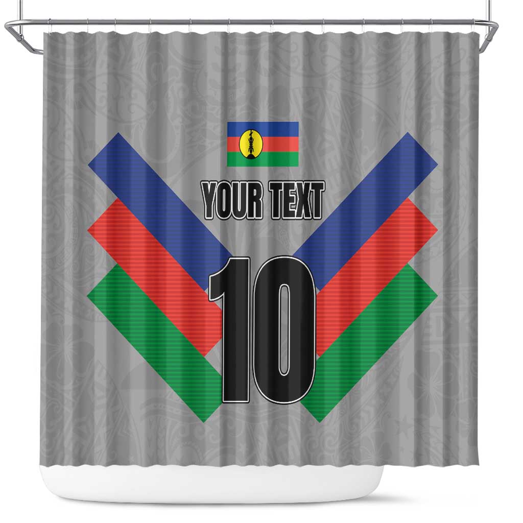 Custom New Caledonia-The Kagus Shower Curtain