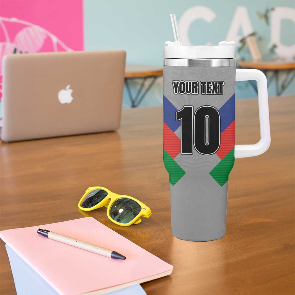 Custom New Caledonia-The Kagus Tumbler With Handle