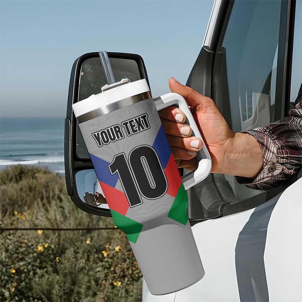 Custom New Caledonia-The Kagus Tumbler With Handle