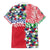 Hawaiian Floral Kakau Tropical Leaves-Sporty Style Family Matching Tank Maxi Dress and Hawaiian Shirt