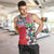 Hawaiian Floral Kakau Tropical Leaves-Sporty Style Men Tank Top