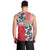 Hawaiian Floral Kakau Tropical Leaves-Sporty Style Men Tank Top