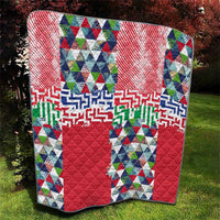 Hawaiian Floral Kakau Tropical Leaves-Sporty Style Quilt