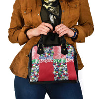 Hawaiian Floral Kakau Tropical Leaves-Sporty Style Shoulder Handbag