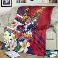 Hawaii Runner-Kakau Art with Lei and Plumeria Blanket