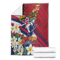 Hawaii Runner-Kakau Art with Lei and Plumeria Blanket