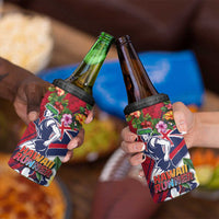 Hawaii Runner-Kakau Art with Lei and Plumeria 4 in 1 Can Cooler Tumbler