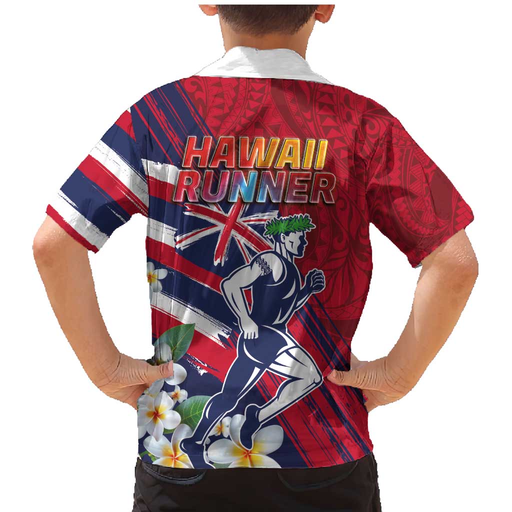 Hawaii Runner-Kakau Art with Lei and Plumeria Family Matching Mermaid Dress and Hawaiian Shirt