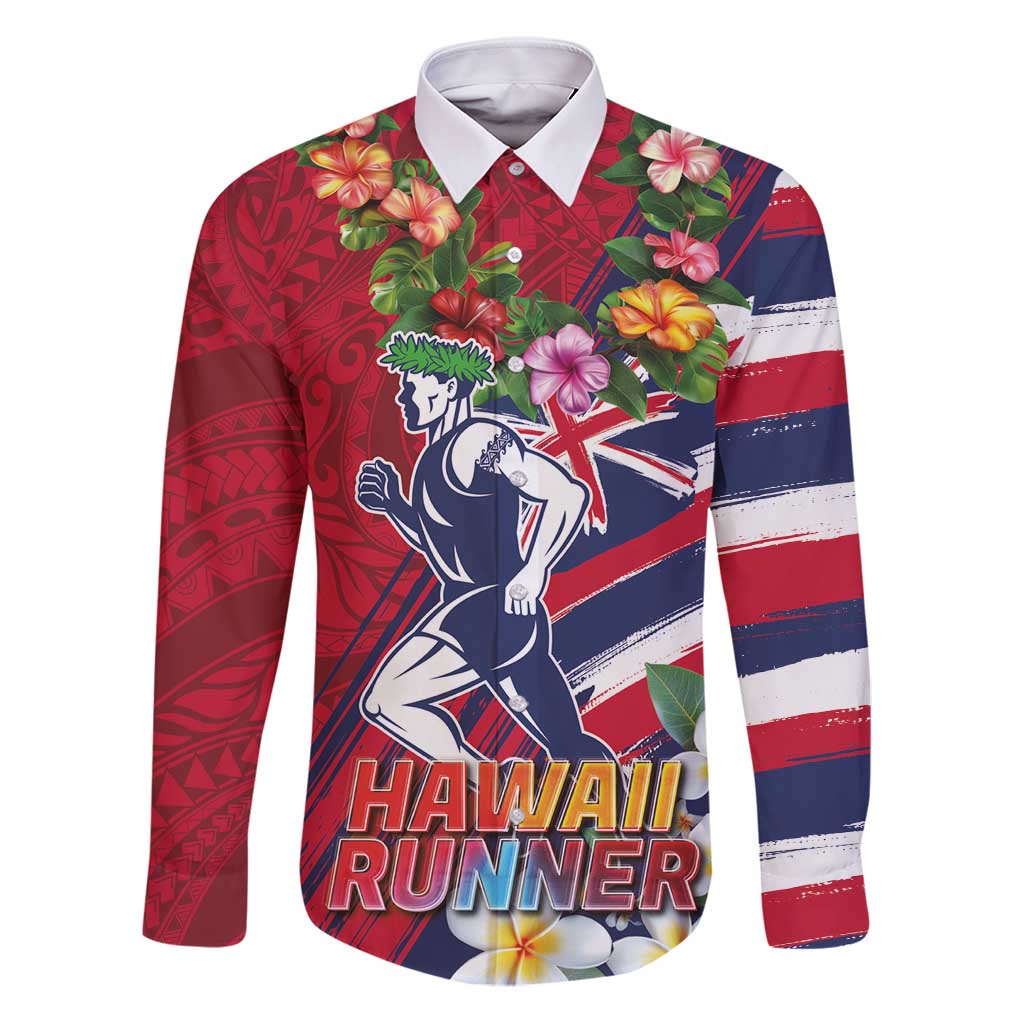 Hawaii Runner-Kakau Art with Lei and Plumeria Family Matching Puletasi and Hawaiian Shirt