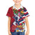 Hawaii Runner-Kakau Art with Lei and Plumeria Family Matching Tank Maxi Dress and Hawaiian Shirt