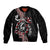 Aotearoa Toitu Te Tiriti Taniko Bomber Jacket Maori Taniwha Haka - Honour the Treaty