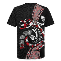 Aotearoa Toitu Te Tiriti Taniko Rugby Jersey Maori Taniwha Haka - Honour the Treaty