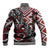 Aotearoa Maori Moko Art with Taniko Half Style Baseball Jacket