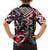 Aotearoa Maori Moko Art with Taniko Half Style Family Matching Puletasi and Hawaiian Shirt