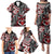 Aotearoa Maori Moko Art with Taniko Half Style Family Matching Puletasi and Hawaiian Shirt