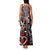 Aotearoa Maori Moko Art with Taniko Half Style Family Matching Tank Maxi Dress and Hawaiian Shirt