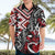 Aotearoa Maori Moko Art with Taniko Half Style Hawaiian Shirt