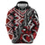 Aotearoa Maori Moko Art with Taniko Half Style Hoodie