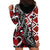 Aotearoa Maori Moko Art with Taniko Half Style Hoodie Dress