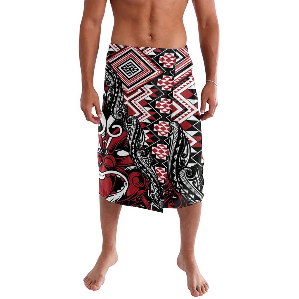 Aotearoa Maori Moko Art with Taniko Half Style Lavalava