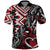 Aotearoa Maori Moko Art with Taniko Half Style Polo Shirt