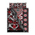 Aotearoa Maori Moko Art with Taniko Half Style Quilt Bed Set