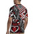 Aotearoa Maori Moko Art with Taniko Half Style Rugby Jersey