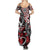 Aotearoa Maori Moko Art with Taniko Half Style Summer Maxi Dress