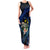 Hawaii Turtle Plumeria Flower Fanciful Family Matching Tank Maxi Dress and Hawaiian Shirt