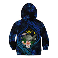 Hawaii Turtle Plumeria Flower Fanciful Kid Hoodie