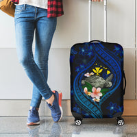 Hawaii Turtle Plumeria Flower Fanciful Luggage Cover