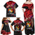 Tonga Emancipation Day Family Matching Off Shoulder Maxi Dress and Hawaiian Shirt Ngatu Humpback Whale Polynesian Flower