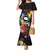 Cook Islands Independence Day Family Matching Mermaid Dress and Hawaiian Shirt Maroro and Kakaia with Hibiscus Flower Polynesian Pattern