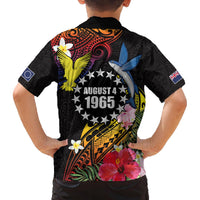 Cook Islands Independence Day Family Matching Puletasi and Hawaiian Shirt Maroro and Kakaia with Hibiscus Flower Polynesian Pattern LT03 - Polynesian Pride