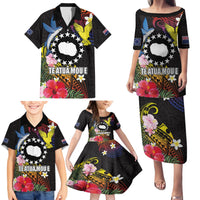 Cook Islands Independence Day Family Matching Puletasi and Hawaiian Shirt Maroro and Kakaia with Hibiscus Flower Polynesian Pattern LT03 - Polynesian Pride