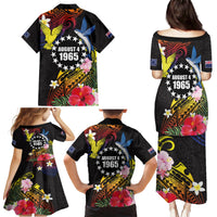 Cook Islands Independence Day Family Matching Puletasi and Hawaiian Shirt Maroro and Kakaia with Hibiscus Flower Polynesian Pattern LT03 - Polynesian Pride