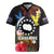 Cook Islands Independence Day Rugby Jersey Maroro and Kakaia with Hibiscus Flower Polynesian Pattern