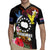 Cook Islands Independence Day Rugby Jersey Maroro and Kakaia with Hibiscus Flower Polynesian Pattern