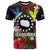 Cook Islands Independence Day T Shirt Maroro and Kakaia with Hibiscus Flower Polynesian Pattern