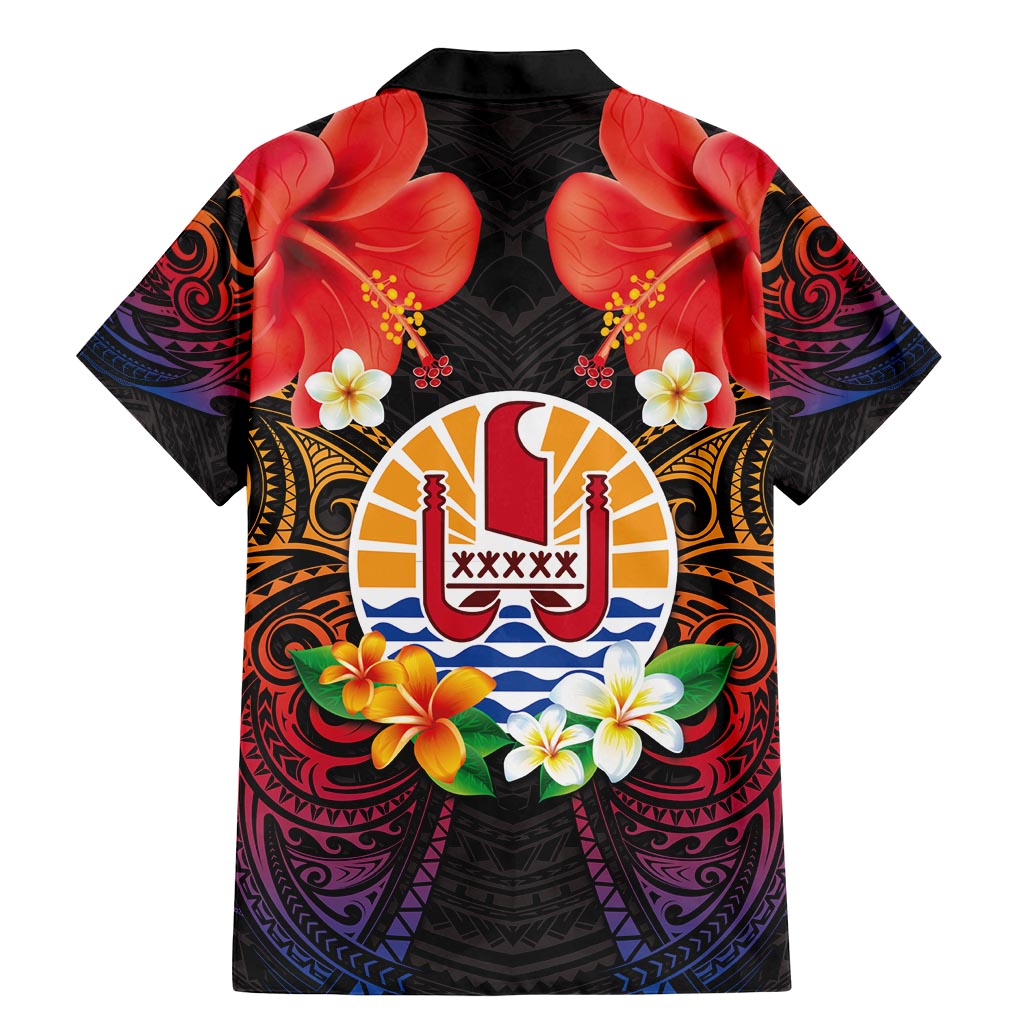 French Polynesia Bastille Day Family Matching Mermaid Dress and Hawaiian Shirt Tiare Flower and National Seal Polynesian Pattern LT03 - Polynesian Pride