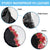 Hawaii Red Hibiscus Flowers Spare Tire Cover Polynesian Pattern With Half Black White Version