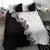 Hawaii Grayscale Hibiscus Flowers Bedding Set Polynesian Pattern With Half Black White Version