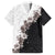 Hawaii Grayscale Hibiscus Flowers Family Matching Tank Maxi Dress and Hawaiian Shirt Polynesian Pattern With Half Black White Version