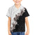 Hawaii Grayscale Hibiscus Flowers Family Matching Tank Maxi Dress and Hawaiian Shirt Polynesian Pattern With Half Black White Version
